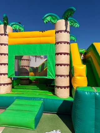Castillo hinchable 5x5 palmeras