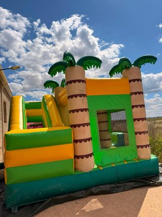 Castillo hinchable 5x5 palmeras