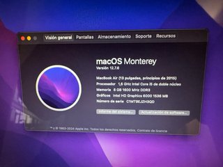 MacBook Air Plata 13’ Modelo A1466