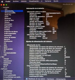 MacBook Air Plata 13’ Modelo A1466