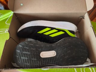 Adidas Runfalcon 5 Negro/Verde, talla 45 1/3