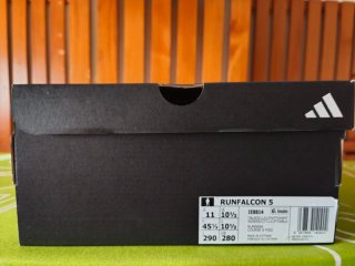 Adidas Runfalcon 5 Negro/Verde, talla 45 1/3