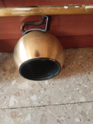 Lámpara Fase Vintage Dorada Metal