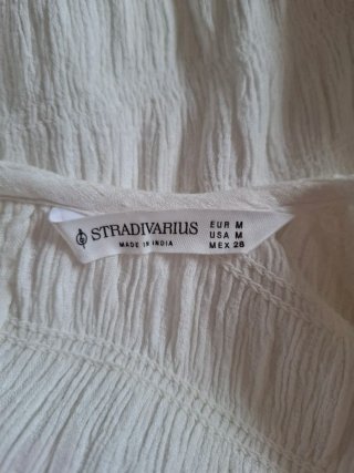 Blusa Stradivarius Blanca