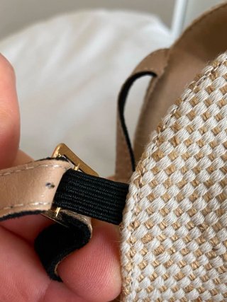 Alpargatas de verano negras y beige talla 40
