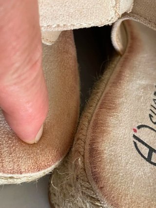 Alpargatas de verano negras y beige talla 40