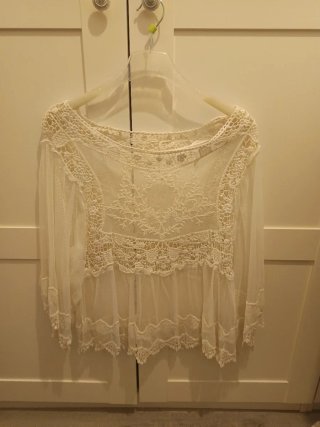 Blusa Ibicenca Transparente Talla Única