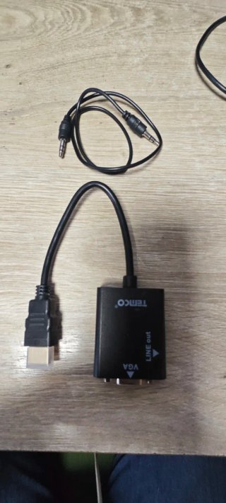 Adaptador HDTV a VGA con audio