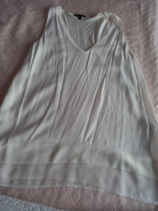 Top Massimo Dutti tirantes blanco