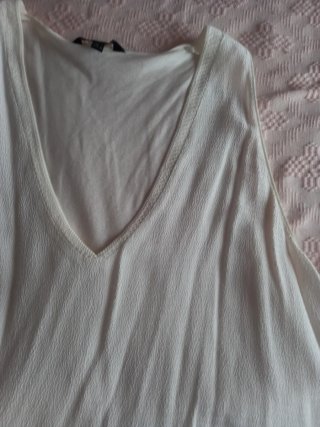 Top Massimo Dutti tirantes blanco