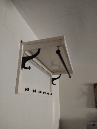 Perchero Ikea Hemnes Blanco y Negro