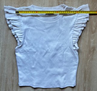 Camiseta Zara sin mangas volantes mujer Talla S