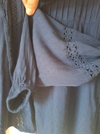 Blusa azul Stradivarius