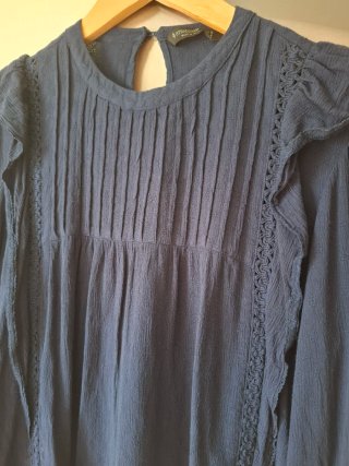 Blusa azul Stradivarius