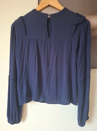 Blusa azul Stradivarius