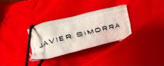 Vestido Javier Simorra Rojo T.46 Nuevo con Etiquet