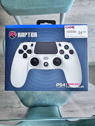 Mando Inalámbrico Raptor PS4 Blanco