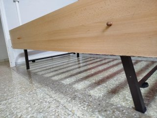 Cama doble nicho madera 90x190 cm