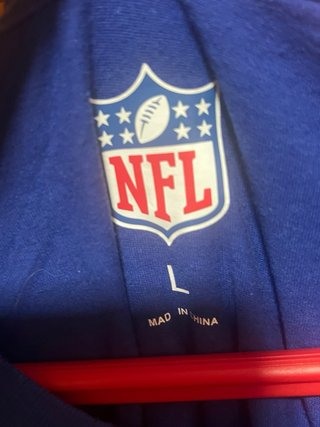 Camiseta NY Giants Manga Larga Azul