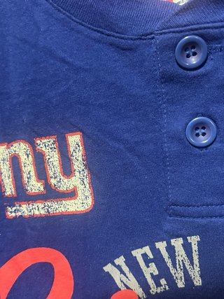 Camiseta NY Giants Manga Larga Azul