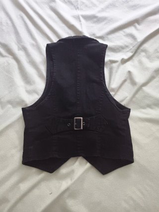 Chaleco negro estilo top Talla S