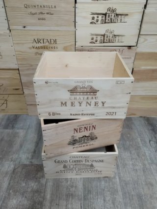 3 Cajas de madera decoración y almacenaje
