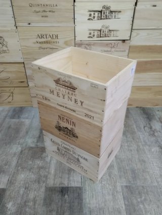 3 Cajas de madera decoración y almacenaje