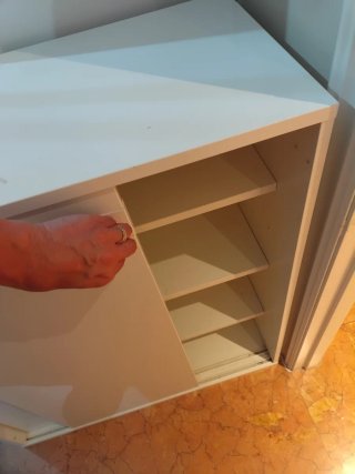 Zapatero blanco 80 de ancho, fondo 35 y alto 90
