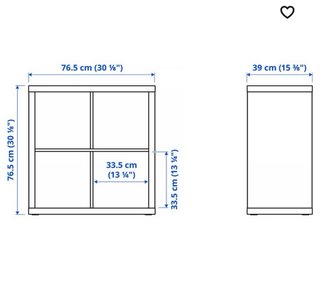 Estantería Kallax IKEA Blanca 77x77