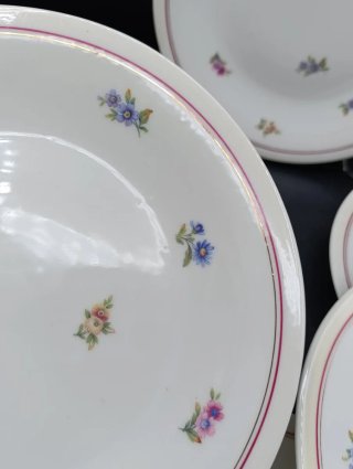 Set platos porcelana francesa UML