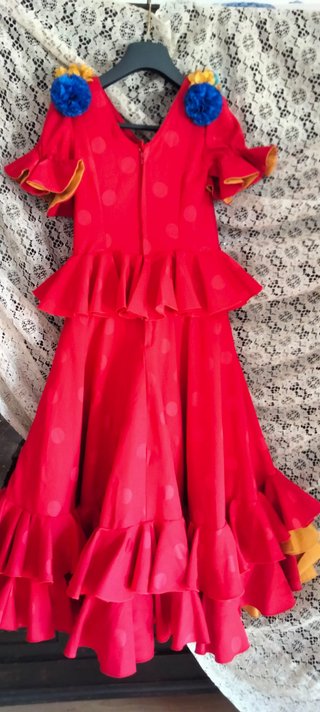 Traje Flamenca Niña 6-8 Años