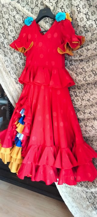 Traje Flamenca Niña 6-8 Años