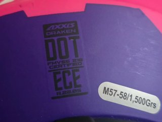 Casco de moto rosa AXXIS Talla: M (M57-58)