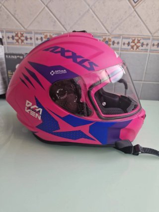 Casco de moto rosa AXXIS Talla: M (M57-58)