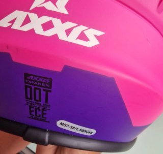 Casco de moto rosa AXXIS Talla: M (M57-58)