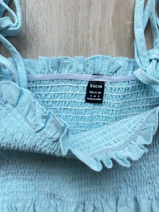Top tirantes mujer azul