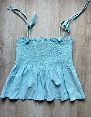 Top tirantes mujer azul