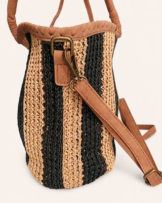 Bolso rafia trenzada bandolera u hombro - L