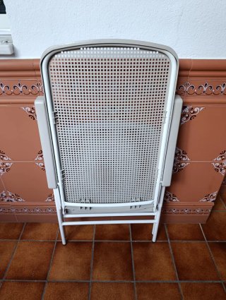 Conjunto Mesa y 4 Sillas Exterior PVC/Metal