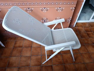 Conjunto Mesa y 4 Sillas Exterior PVC/Metal