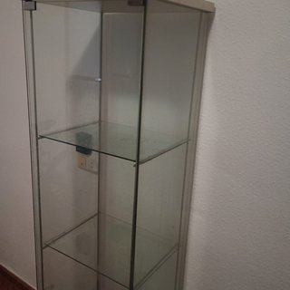 Vitrina expositora de cristal