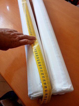 2 Cuscini Cilindrici o rulli 7x77 cm