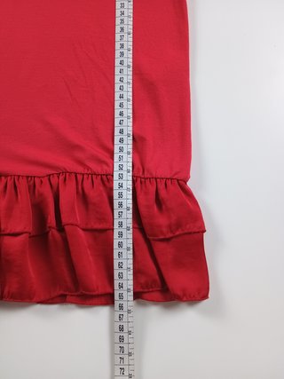 Canotta Rouges Studio M con rouches Taglia L