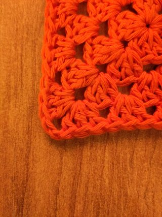 8 Mattonelle Granny Square Arancioni