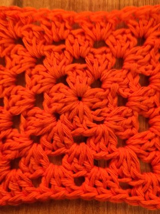 8 Mattonelle Granny Square Arancioni