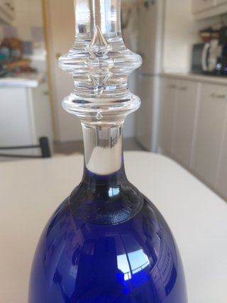 Copa de exhibición azul
