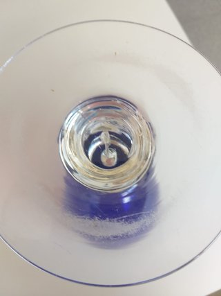 Copa de exhibición azul