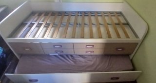Cama nido juvenil con cajones