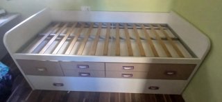 Cama nido juvenil con cajones