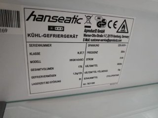 Nevera Hanseátic Combi Nueva Con Tara Estrecha